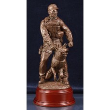 Police Dog Team - Bronze Statue